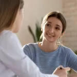 Discussing rebate options with Fertility First patient